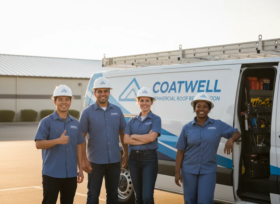 Commercial roof coating company in Morley, IA