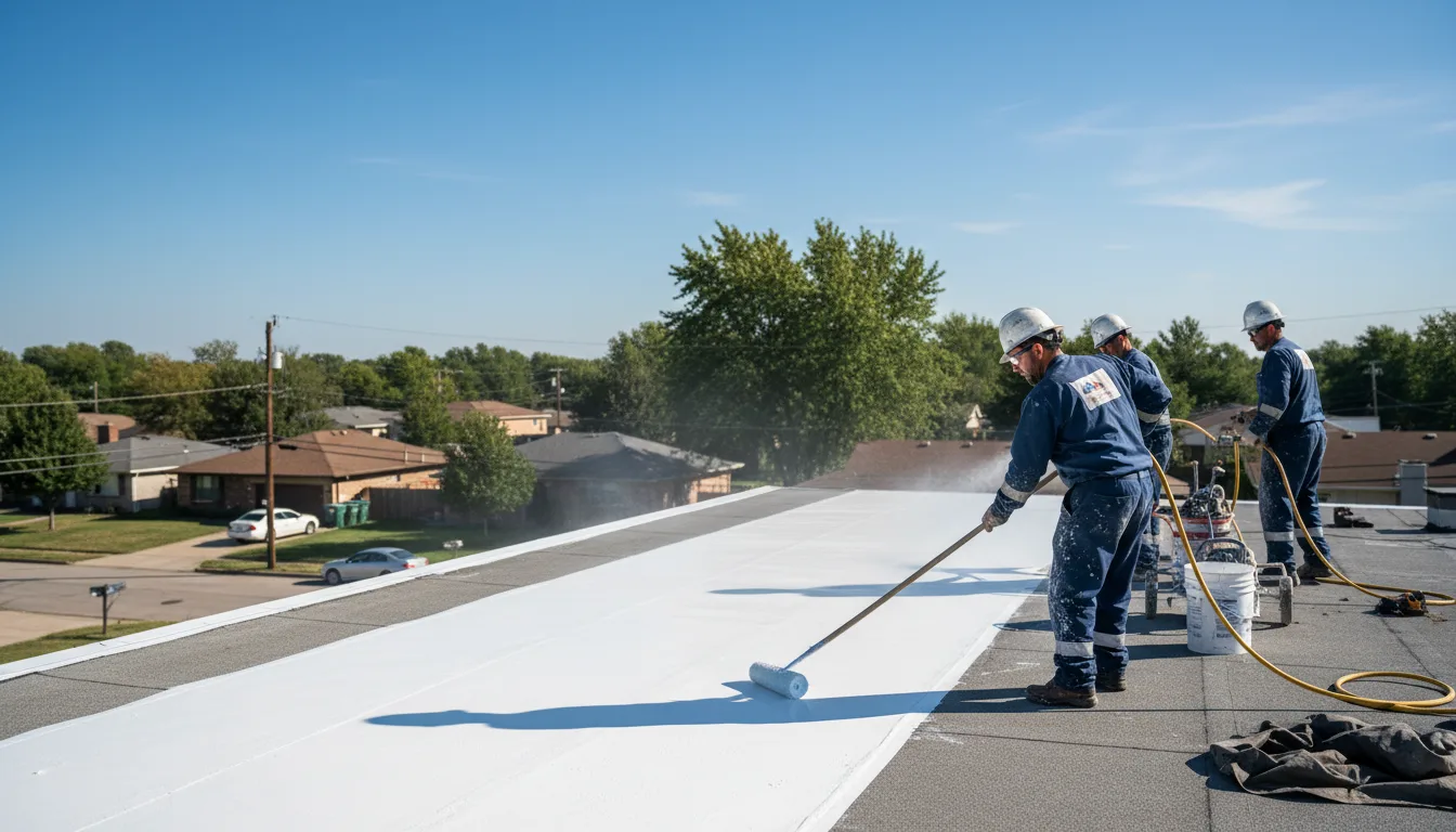 Commercial roof coating in Morley, IA near me